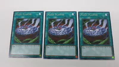 3x  MAGIC PLANTER  SPELL CARD  VASM-EN028  1ST EDITION RARE  YUGIOH  PACK FRESH • $2.99