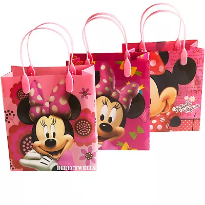 Disney Minnie Mouse Reusable Medium 8  Party Favor 6 Goodie Bags ( 6 Bags )  • $9.99