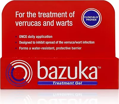 Bazuka Wart Remover Freeze Gel Verucca Treatment Easy Effective Foot Care UK # 1 • £9.09