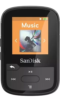 SanDisk Clip Sport Plus 32GB MP3 Player - Black - SDMX32-032G-G46K A2 • $35