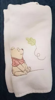 Babies R Us Fleece Cot Blanket Winnie The Pooh Leaf Big World Little Adventures • £25