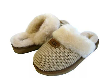 Ugg Cozy Knit Women Slippers Knit Cream Us 11 /uk 9 /eu 42 • $119.99