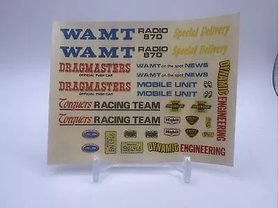 1960’s AMT 2465-7 Dragsters Decal Sheet 7866   4-67 NEW OLD STOCK • $4.95