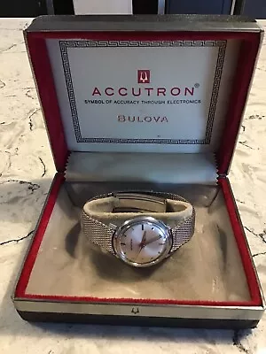 Vintage Bulova Accutron Mens Watch Swiss Made Works ! Rare Collectible  • $109.21