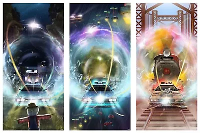 Back To The Future(BTTF) Trilogy Set - Foil Variant By Andy Fairhurst Mondo • $200