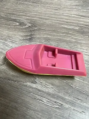 Vintage Speedboat Toy Plastic Boat Red Yellow Bin Z • $13.30