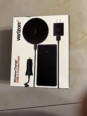 Verizon Wireless Charger Combo Pack IPhone Charging Pad+Battery Pack+Chargers • $15