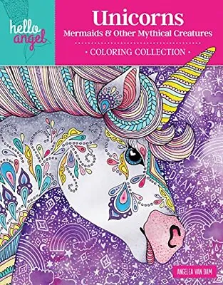 Hello Angel Unicorns Mermaids & Other Mythical Creatures Coloring Collection  • £3.26