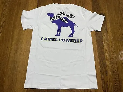 Vintage Camel Powered Cigarettes T-shirt Size L Cotton USA C6 • $32.99