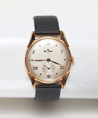 Vintage Men's Paul Buhre 14K Solid Rose Gold Case Watch • $895