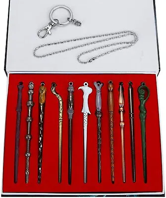 New 11 PCS Harry Potter Hermione Dumbledore Snape Magic Wands With Box Halloween • $21.59