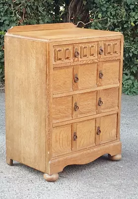 Art & Crafts Limed Oak Chest Of Drawers • £475