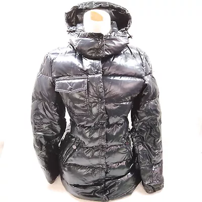 MONCLER  Coats HERMINE Black Nylon POLYAMID DOWN FEATHER 432209 • $0.99