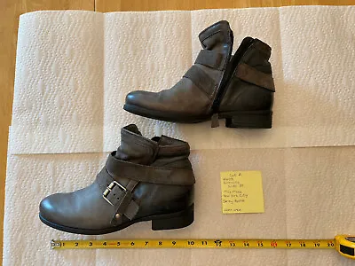 Womens Boots Shoes Wide 39 Miz Mooz NYC Gray Botties Worn Once W/o Box Lot A • $30