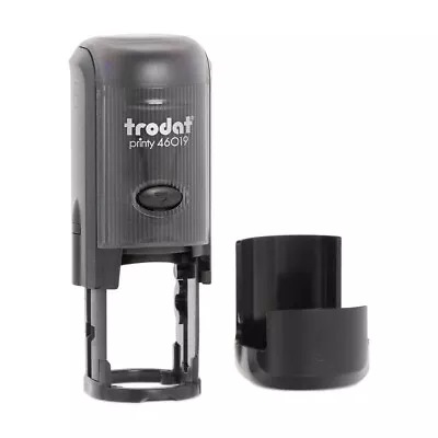 Trodat 46019 Round Moose Self Inking Rubber Stock Stamp - BLACK • $15.99