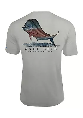 Salt Life Mahi Pride Short Sleeve SLX Performance Tee Size Large L • $24.95