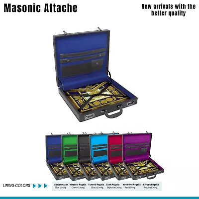 Masonic Regalia Apron Case/briefcase-high Quality Masonic Attache • $124.99