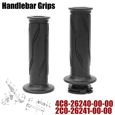 Pair Handlebar Grips With Throttle Tube For Yamaha YZF-R6 YZF-R1 4C8-26240-00-00 • $12.49