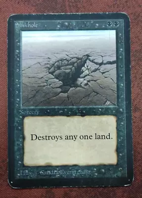 Mtg Sinkhole Alpha #3 - Poor - As Shown See Pic • $108.15