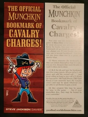 Good Bad Munchkin Promo Bookmark Of Cavalry Charges Steve Jackson • $4.99