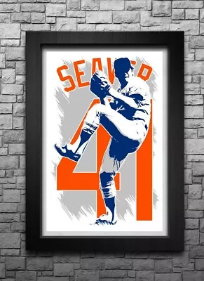 TOM SEAVER Art Print/poster NEW YORK METS FREE S&H! JERSEY • $11.99