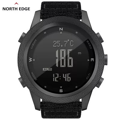 NORTH EDGE APACHE-46 Men Digital Watch Sport Watches Altimeter Compass Barometer • $68.81