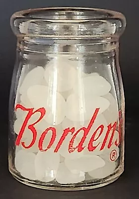 Vintage Borden's Dairy Mini Glass Individual Creamer Jar With Elsie The Cow • $12.99