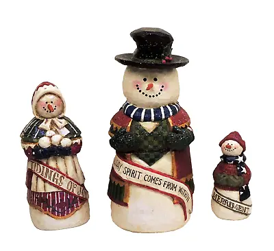 Pam Schifferl Snowman Figurine Nesting Dolls Christmas Midwest Of Cannon Falls • $24.99