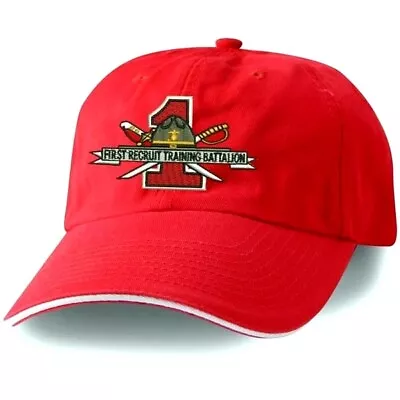 Marine Corps Cap  FIRST RECRUIT TRAINING BATTALION  Embroidered Cotton 1st USMC • $19.97