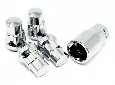 4 Chrome Acorn Tuner Wheel Locks 14x1.5 Chevrolet Camaro LS LT SS ZL1  • $14.99