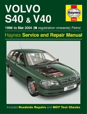Volvo S40 & V40 Petrol (96 - Mar 04) Haynes Repair Manual (Paperback) • $44.23