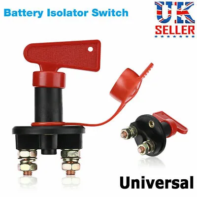 £6.69 • Buy Universal 12V Battery Isolator Switch Cut Off Kill Switch Car Boat Van Truck Van