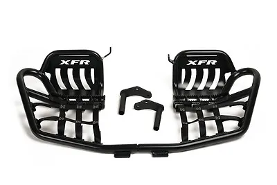 XFR Pro Peg II Foot Peg Nerf Bars Heel Guards Yamaha YFZ450 YFZ 450 GLOSS BLACK • $359.90