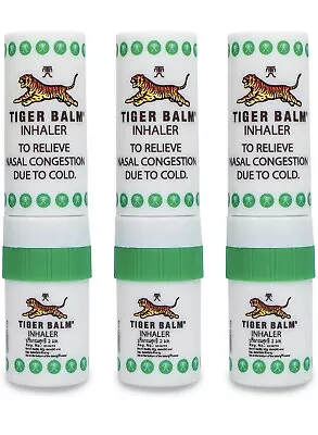 3 Bottles X Tiger Balm Inhaler Menthol Relieve Nasal • $9.99