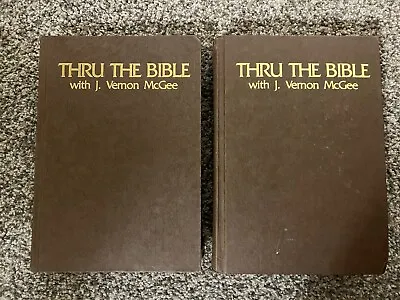 Thru The Bible Lot Of 2 J. Vernon McGee Vol II And V Thomas Nelson Hard Cover • $24.95