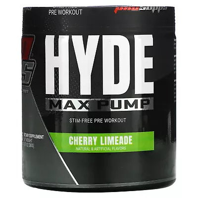 Hyde Max Pump Stim-Free Pre Workout 9.87 Oz (280 G) • $34.99