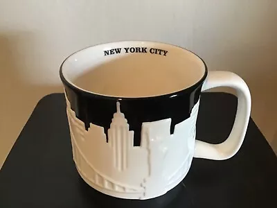 $19.95 • Buy 2010 STARBUCKS Collector NEW YORK CITY Skyline & Taxi Bas-Relief 3D COFFEE MUG