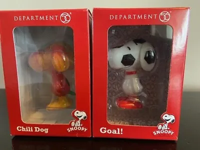 Department 56 Snoopy Figurines / Set Of 2 Approx 2.5  T (FREE SHIPPING) • $20.99