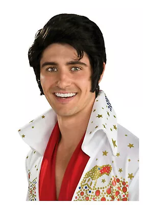 Signature Elvis Now Costume Wig With Sideburns 51789 • $24.99