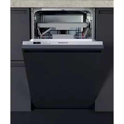 Hotpoint HI9C3M19CSUK Fully Integrated Slimline Dishwasher - Silver - Built-I... • £299.98