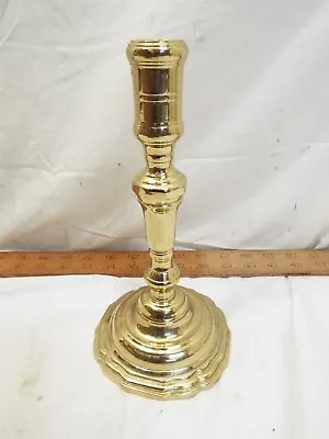 Virginia Metalcrafters Heavy Brass Candlestick Taper Candle Holder Stick Ornate • $39.99
