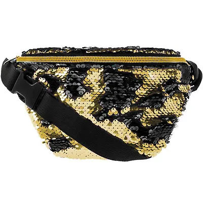 £2.75 • Buy Sequin Bum Bag Travel Pouch Festival Fanny Pack Waist Belt Holiday Money Wallet