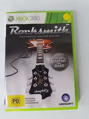 Rocksmith Authentic Guitar Games : Xbox 360 Complete With Manual PAL FREE POST • $9.50