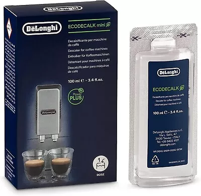 DeLonghi Descaler 100ml - EcoDecalk Espresso Machine Cleaning Solution (DLSC101) • $10.92