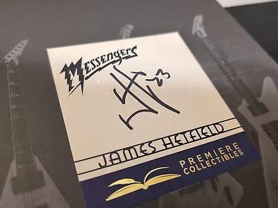 James Hetfield SIGNED BOOK Messengers The Guitars Of METALLICA + COA  🆕✅ • $161.28