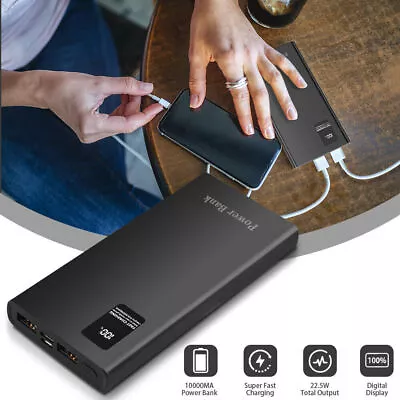 9000000mAh Portable Power Bank USB LCD External Battery Charger For Cell Phone • $15.57