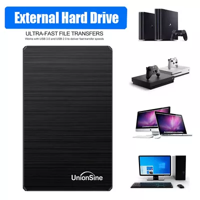 500GB 1TB 2TB External Hard Drive USB 3.0 XBOX ONE X/S PS4 Game Extended Storage • £14.24