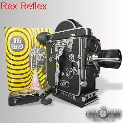 🔥bolex H16 Rex Reflex 16mm Movie Camera Fast 12.5mm C-mount Lens New Eyecup 5 • $1199