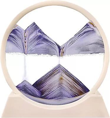 Moving-Sand Frame Art Sand Painting Glass 3D Sandscape In Display Flowing Gifts • $25.29