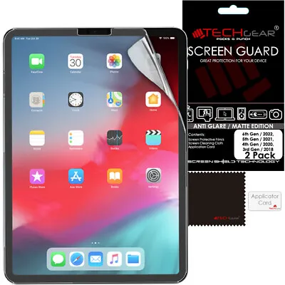 2x TECHGEAR MATTE ANTI GLARE Screen Protector For Apple IPad Pro 12.9  2022 2021 • £3.95